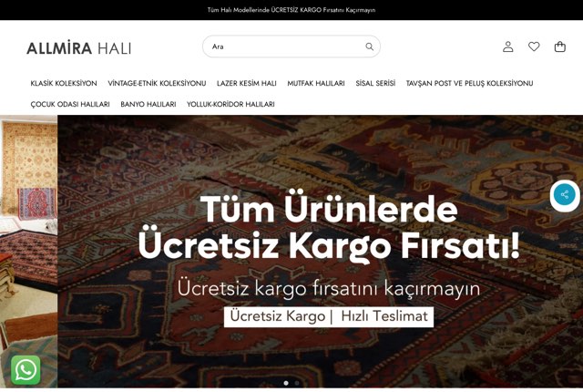 Allmira Halı — Shopify mağazası