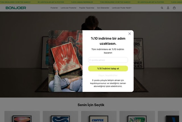 Bonjoer — Shopify mağazası