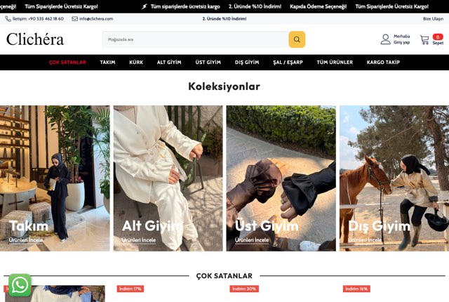 Clichera — Shopify mağazası