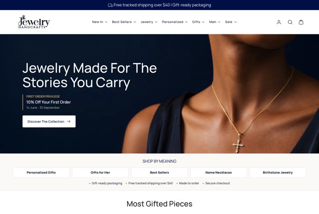 Jewelry Handcrafts — Shopify mağazası