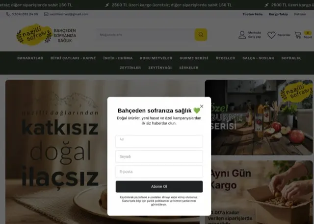 Nazilli Sofrası — Shopify-Shop