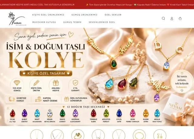 Nevam Kuyumculuk — Shopify-Shop