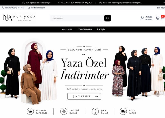 Nua Moda — Shopify mağazası