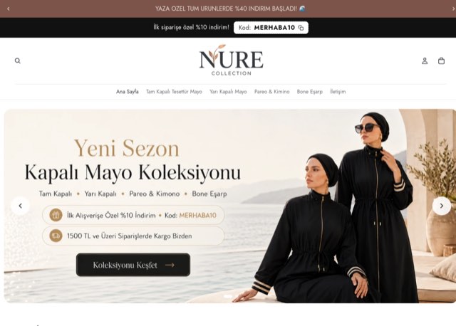 Nure Collection — Shopify mağazası
