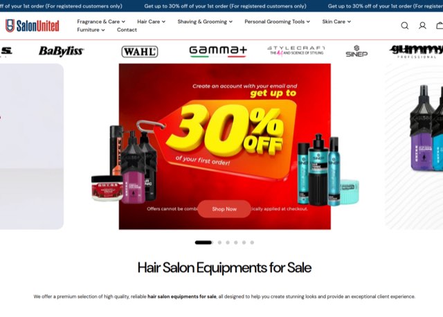 Salon United — Shopify mağazası