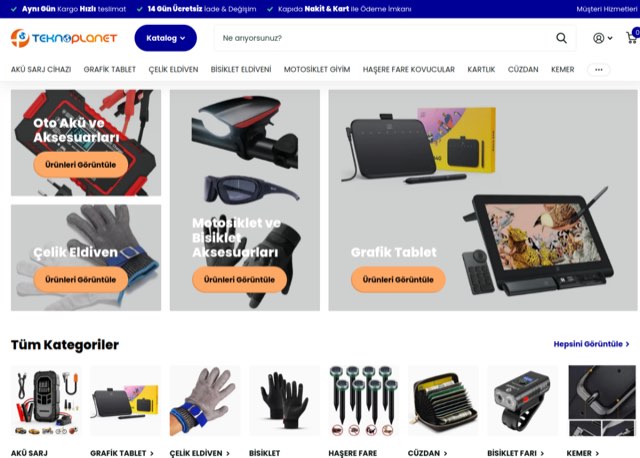 Teknoplanet — Shopify mağazası