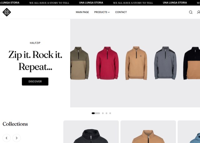 Una Lunga Storia — Shopify mağazası
